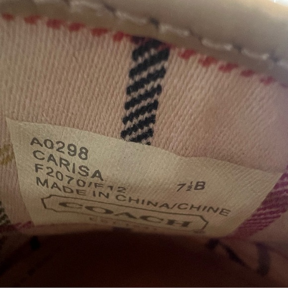 Coach Women's Monogram Beige Loafers - Picture 6 of 8